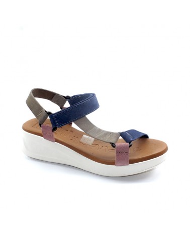 sandalia velcro en piel...