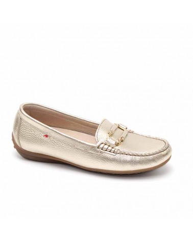 Mocasín en piel metal...